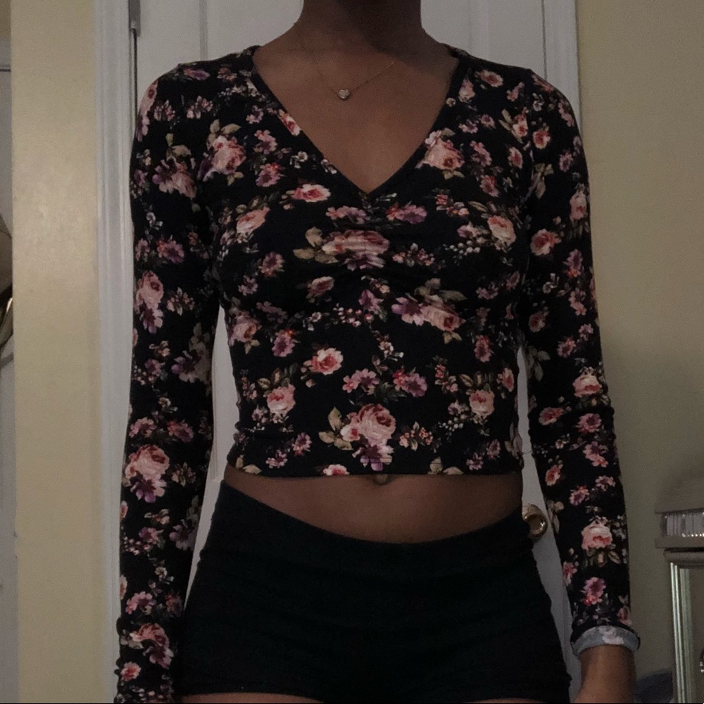 Floral crop top